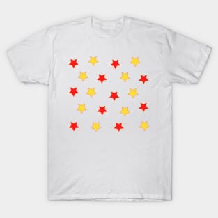 Red and Gold Stars T-Shirt